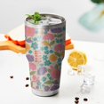 thumbnail image 4 of 30oz Pioneer Flower Floral Print Pattern Tumbler, Double Wall Vacuum Insulated Cup, BPA-Free Leak Proof Lid & Reusable Straws, Hot 12h, Cold 34h, 4 of 6