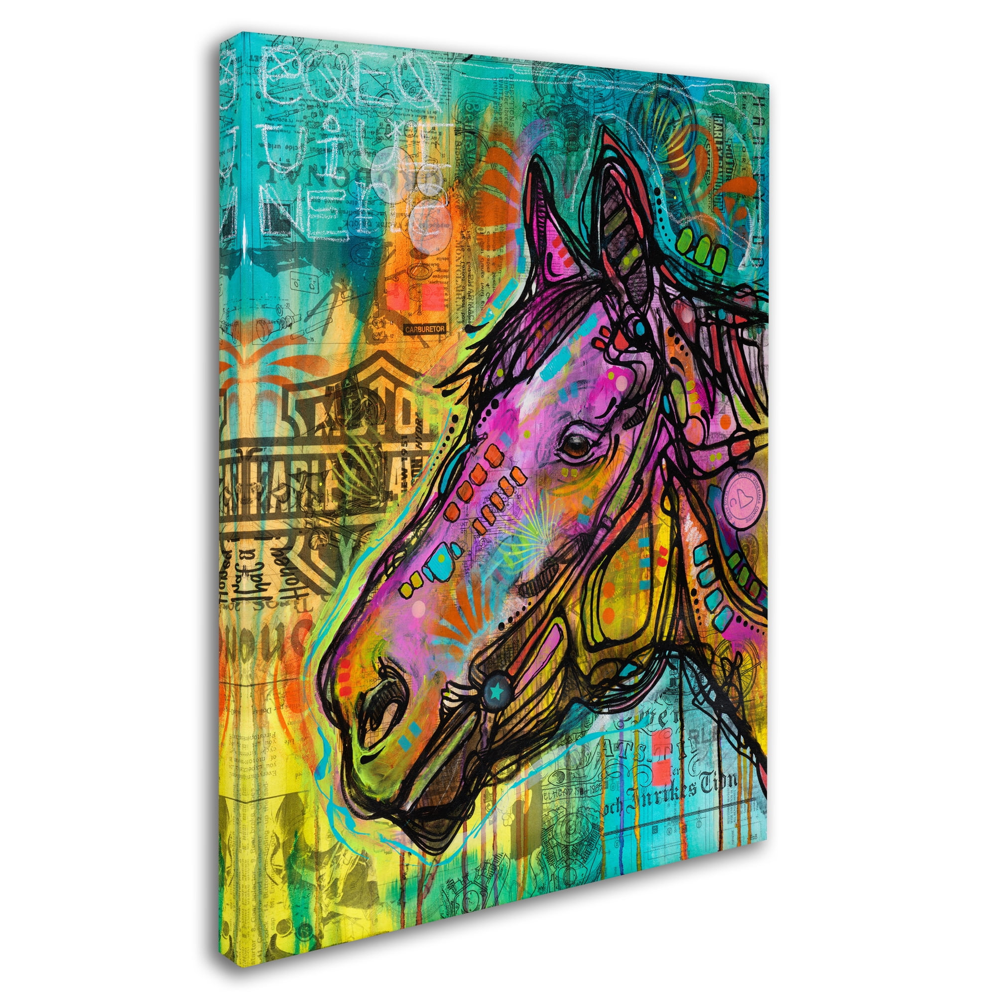 Trademark Fine Art 'Horsepower' Canvas Art by Dean Russo