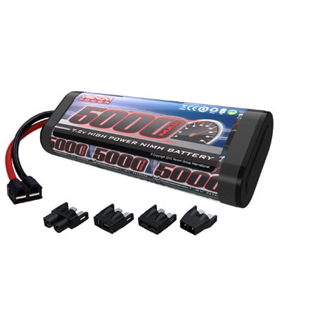8-Cell 9.6V 5000mAh NiMH Hump Battery: UNI Plug