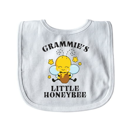 

Inktastic Cute Bee Grammie s Little Honeybee with Stars Gift Baby Boy or Baby Girl Bib