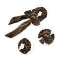 thumbnail image 3 of Unique Bargains 1 Pc Solid Color Ribbon Scrunchies Coffee Color, 3 of 4