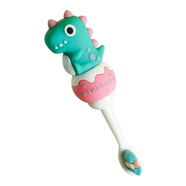 1-10Y Clean Toothbrush Cartoon Dinosaur Multiple Colour Deep Cleaning Food Grade Kids Toothbrush for Home