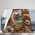 thumbnail image 3 of Sloth Throw Blanket Sloth Gifts for Girls Boys Women Men Kids Adults Soft Flannel Fleece Blanket for Couch Sofa ​Bed Home Decor 50x40, 3 of 6