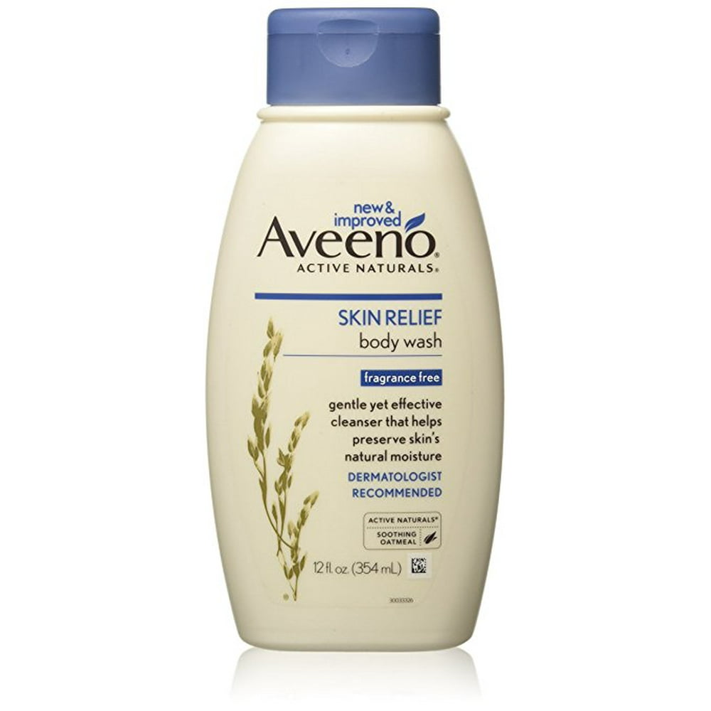 Aveeno Active Naturals Skin Relief Body Wash, Fragrance Free, 12oz by Aveeno