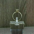 thumbnail image 3 of 2Ct Round Cut Real Moissanite Solitaire Engagement Ring 14K Yellow Gold Plated Silver, 3 of 3