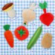 thumbnail image 2 of Juego de peluches Toy June Garden My First Vegetable Basket, 7 piezas, 2 of 6