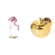 thumbnail image 1 of Estatua de flamenco de resina, escultura decorativa, figura de fruta, adorno de cerámica con relieve, ideal para bodas, cumpleaños y anive, 1 of 8
