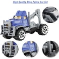 thumbnail image 3 of Ludolm 6 Pcs Mini Die Cast Car Set 1/64 Scale Alloy Construction Trucks - Dump Truck, Excavator, Forklift, Road Roller, Bulldozer, Mixer Truck - Toy Cars for Kids, Boys, Girls - Birthday Xmas Gift, 3 of 7