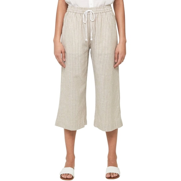 Beach Lunch Lounge Margot Drawstring Pants in Raffia, L