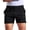 Black, variant on XMMSWDLA Mens Shorts Casual Elastic Waist Athletic Gym Summer Beach Shorts with Pockets Gray Boys Athletic Shorts