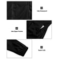 thumbnail image 5 of Women's Packable Rain Jacket Windbreaker Waterproof Lightweight Rain Coat with Hood for Golf Cycling Hiking Black XS, 5 of 7