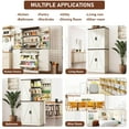 thumbnail image 2 of ANPOO 71''Tall Farmhouse Kitchen Pantry Cabinet, 7 Layers Storage Cabinet, 3 Drawers, 6 Hanging Shelves, Adjustable Shelves, Versatile Large Rustic Cabinet for Kitchen, Dining Room, Living Room, 2 of 8