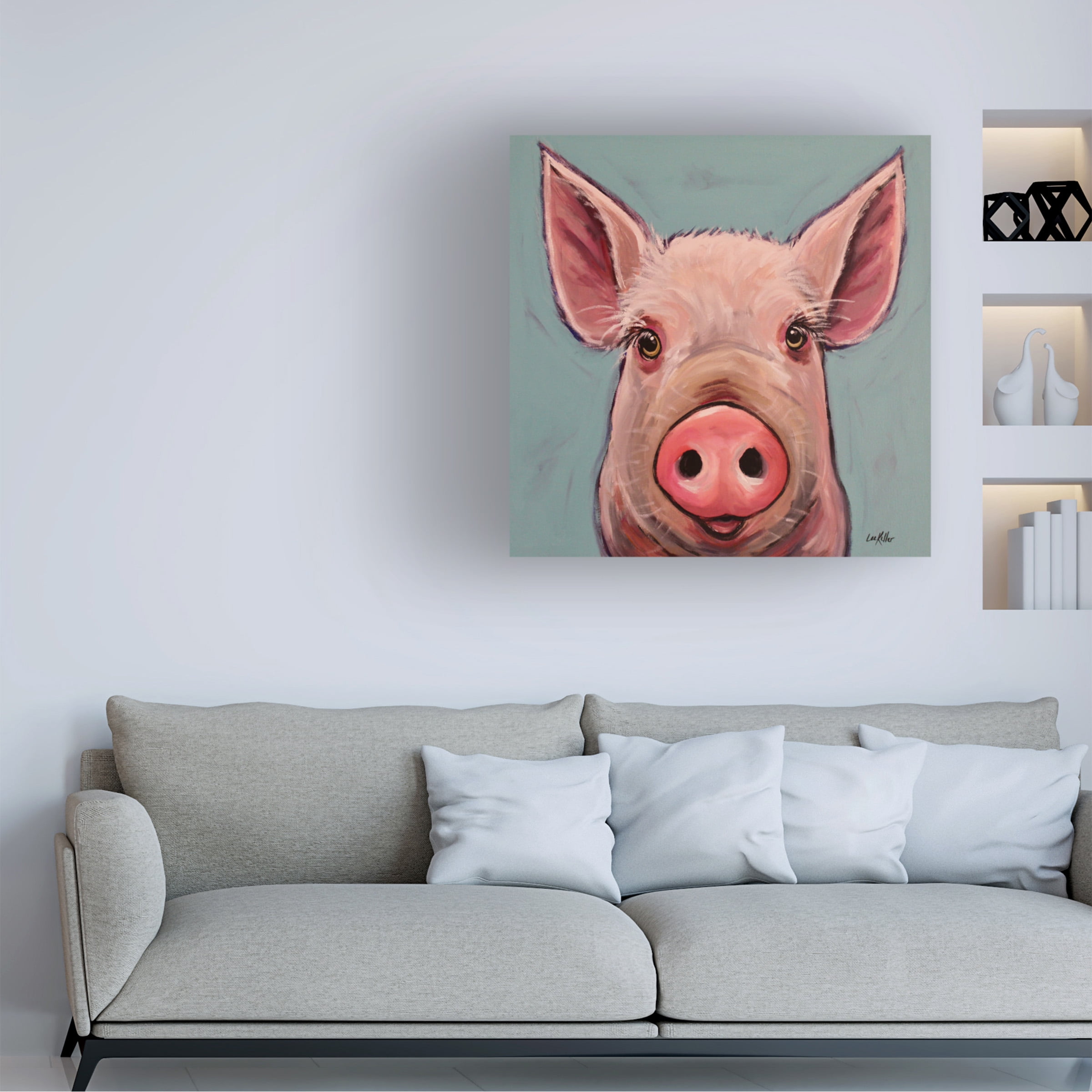 Hippie Hound Studios 'Pig Reuben' Canvas Art
