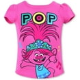 thumbnail image 2 of Trolls Poppy and Barb Girls 4 Pack Character Short Sleeve Tees, 4-6X, 2 of 9