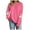Hot Pink, variant on TTUHYWXI Retro Santa Sweatshirt for Women Vintage Christmas Fleece Linend Sweaters Crewneck Oversized Long Sleeve Tops (Pink, L)