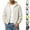 Beige, variant on Zpzdpjkx Mens Color-Blocked Stripe Hooded Sun Protection Jacket Windproof Drawstring Hem Zipper Pockets Lightweight Outerwear for Travel Jogging Cycling Golf Daily Commute Casual Jackets for Men