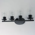 thumbnail image 5 of Corona 4 - Light Black Modern / Transitional Incandescent Glass And Steel Wall Sconce, 5 of 5