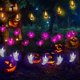 thumbnail image 1 of Luces de Halloween Luces de cadena de Halloween Paquete de 3 29 pies 60 Led Calabaza 3d, kaili Sencillez, 1 of 4