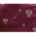 thumbnail image 4 of oneOone Georgette Viscose Fabric Dot & Cartoon Owl Bird Print Fabric BTY 42 Inch Wide, 4 of 4