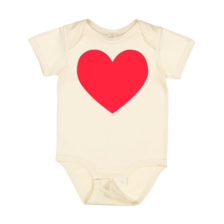 

Inktastic Valentine s Day Red Heart Gift Baby Boy or Baby Girl Bodysuit