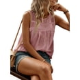thumbnail image 6 of Swiss Dots Patchwork Women Sleeveless Tank Tops Camisole, 6 of 6