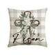 thumbnail image 1 of Funda de almohada decorativa de Pascua Funda de almohada de lino primaveral Funda de almohada de material (4), 1 of 5