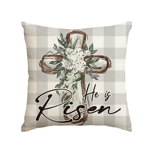 YWOAGH Easter Easter Decorative Pillowcase Spring Linen Cover for Home Décor for Cozy Bedding and Relaxation Unique Design for Seasonal Celebration and Comfort Pillow Case B