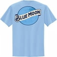 thumbnail image 2 of Blue Moon Front and Back Logo Printed Pocket T-Shirt-Large, 2 of 3