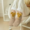 thumbnail image 2 of Oksale Non Slip Fuzzy Socks for Women Thermal Warm Winter Socks Cute Trendy Socks for Christmas Gifts Khaki Free Size, 2 of 6
