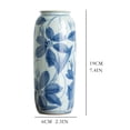 thumbnail image 2 of Jarrón de cerámica Retro, arreglo de flores, porcelana azul y blanca, decoración china, florero cultivado con agua, decoración, 2 of 6