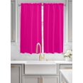 thumbnail image 3 of Rose Pink Living Room Curtains 72 Inches length, Farmhouse Solid Pink Color Modern Art Window Treatment Curtain Drapes, Light Filtering Drapes for Bedroom Laundry Room, 52"x72", 2 Panels, 3 of 7