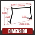 thumbnail image 2 of Cargo Rack Universal for 51" - 71" Width Truck-Bed Extendable Pickup Truck Ladder Rack Utility Contractor Kayak Lumber Pair, 2 of 9
