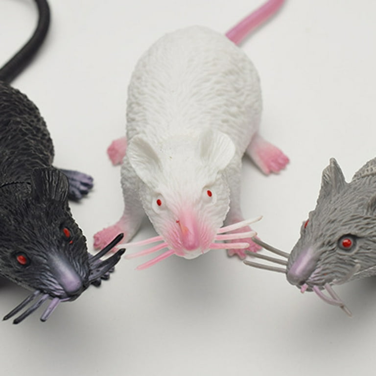 Realistic Fake Rat Figurines Hocai 10 Pieces Fake Rat Realistic Plastic ...