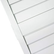 Kimberly Bay Plantation Louver-Louver Solid Core White Wood Bi-fold Door