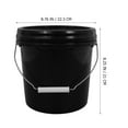 thumbnail image 5 of KAKOWELY 2pcs Plastic Water Bucket Multipurpose Bucket with Lid Water Storage Container,8.78X"X8.27"X8.27", 5 of 5