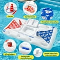 thumbnail image 3 of Livhil 71" x 31" Adult Pong Inflatable Pool Game White, 3 of 10