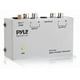 thumbnail image 1 of Preamplificador Phono Tocadiscos Pyle, Minipreamplificador de Fonógrafo Estéreo de Audio Electrónico con Entrada y Salida RCA, Bajo Nivel de Ruido Alimentado por Adaptador de Corriente Continua de 12V, 1 of 6
