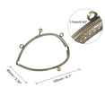 thumbnail image 2 of Uxcell Metal Purse Frames, 6.1" 2Pack Kiss Lock Clasp Frame for Coin Bags Sewing DIY, Bronze, 2 of 6