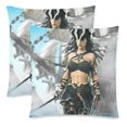 thumbnail image 1 of ARTJIA Pirate Female Pillow Covers Pillow Cases Two Sides Printing 18x18 inches ,Set of 2, 1 of 2