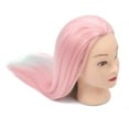thumbnail image 4 of Cabeza de maniquí con trenzado de cabello, práctica de corte de cabello, peluquería, estilismo, cabeza de maniquí, luz roja, 4 of 14