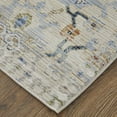 thumbnail image 3 of Feizy Melrose Transitional Distressed, Ivory/Green/Blue, 2'6" x 7'3" Runner Easy Care Stain Resistant Fade Resistant Bohemian & Eclectic Bordered Floor Rug for Living room Bedroom, 3 of 8