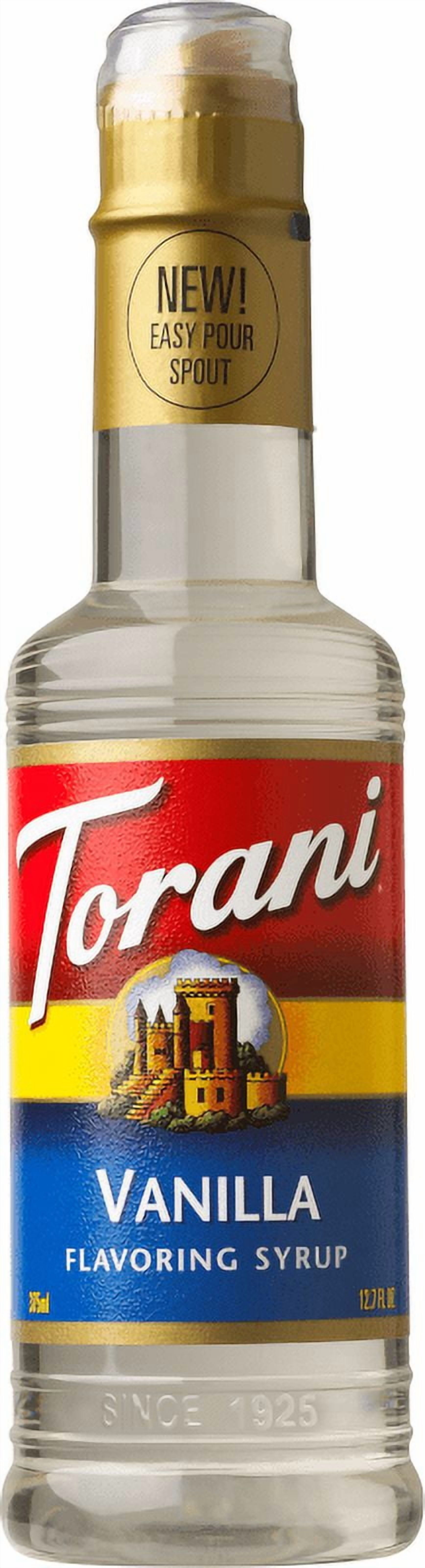 (2 pack) Torani Original Vanilla Syrup, Plastic Bottle, Drink Flavoring Syrup, No Known Allergens, 12.7 fl oz