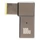 thumbnail image 2 of Adaptador USB C a punta delgada, 100W, 5A, entrada hembra USB C para ordenador portátil a punta delgada, convertidor de carga PD de potencia rectangular para Lenovo, 2 of 5