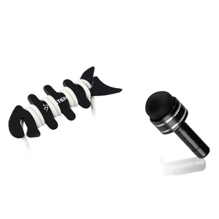 Insten Black Dust Cap Stylus + Fishbone Wrap For Samsung LG HTC ASUS ZTE Kyocera Motorola Nokia Microsoft Huawei Android Smartphone Cell Phone Tab Tablet / iPhone 6s 6 Plus SE 5s iPad Mini Pro Air Insten Black Dust Cap Stylus + Fishbone Wrap For Samsung LG HTC ASUS ZTE Kyocera Motorola Nokia Microsoft Huawei Android Smartphone Cell Phone Tab Tablet / iPhone 6s 6 Plus SE 5s iPad Mini Pro Air