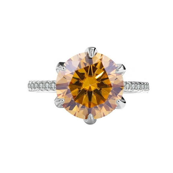 5ct Pink/Red/Green Moissanite Rings for Women D Color VVS1 Diamond Rings 925 Sterling Silver Engagement Wedding Rings for Women with Certificate