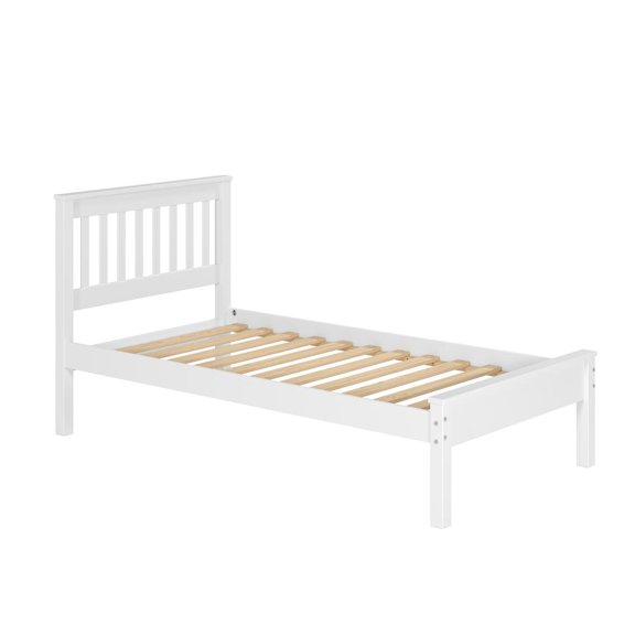 Donco Kids Contempo Mission Twin White Bed, Twin, White