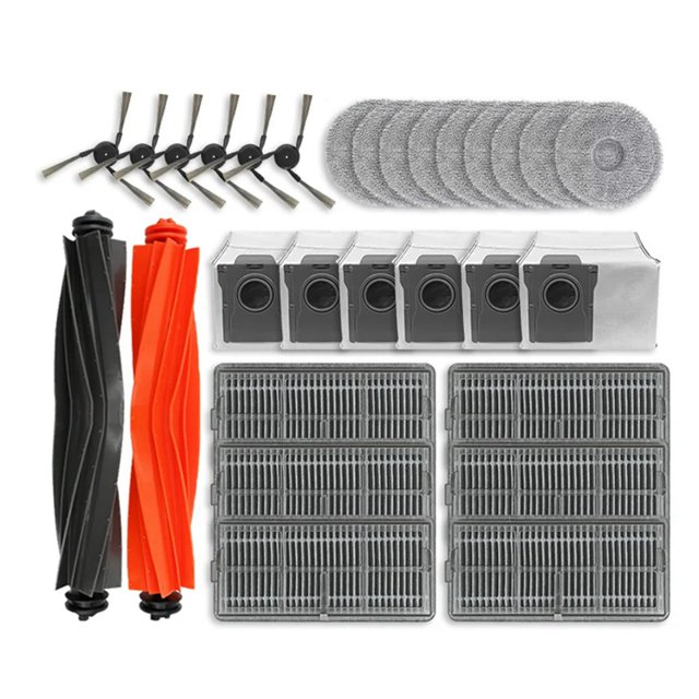 Repuestos para Aspiradora Robot X40 Pro Ultra, Cepillo Lateral Principal, Filtro HEPA, Mopa, Bolsas para Polvo, Piezas de Repuesto