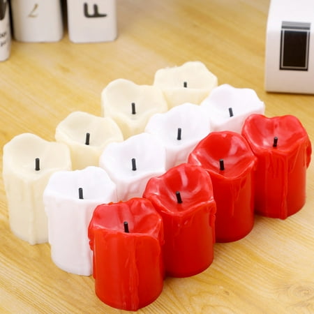 fake candles with flickering flame