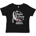 thumbnail image 3 of Inktastic Diabetes Awareness Brave and Strong Boys or Girls Baby T-Shirt, 3 of 5