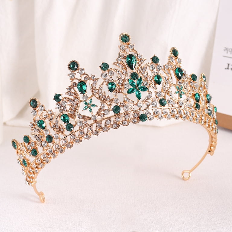 Rhinestone deco tiara, bridal tiara, prom party tiara, princess birthday tiara Amazon.com: 6 Pieces Princess Crowns for Little Girls  main image 2